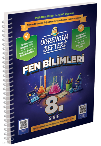 Murat Yayınları 8.Sınıf Fen Bilimleri Öğrencim Defteri | Kolektif | Mu