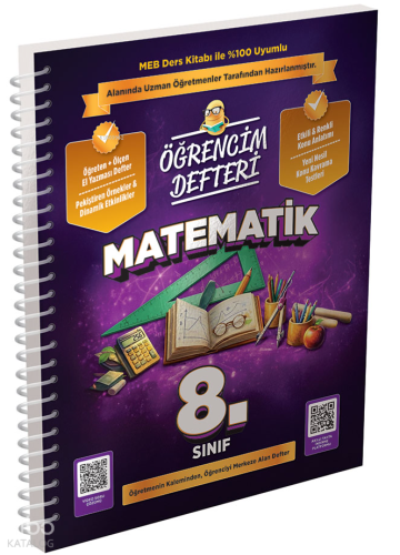 Murat Yayınları 8.Sınıf Matematik Öğrencim Defteri | Kolektif | Murat 