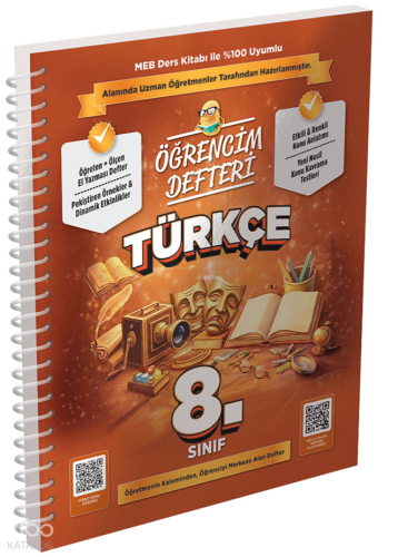 Murat Yayınları 8.Sınıf Türkçe Öğrencim Defteri | Kolektif | Murat Yay