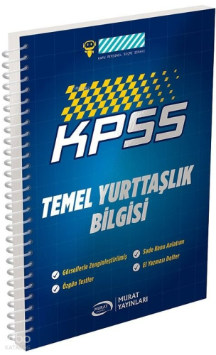 Murat Yayınları KPSS Temel Yurttaşlık Bilgisi Vatandaşlık Defteri