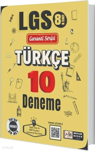 Mutlak Değer 8. Sınıf LGS Türkçe 10 Deneme Çözümlü Garanti Serisi | Ko