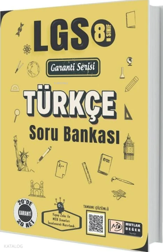 Mutlak Değer 8. Sınıf LGS Türkçe Soru Bankası Çözümlü Garanti Serisi |