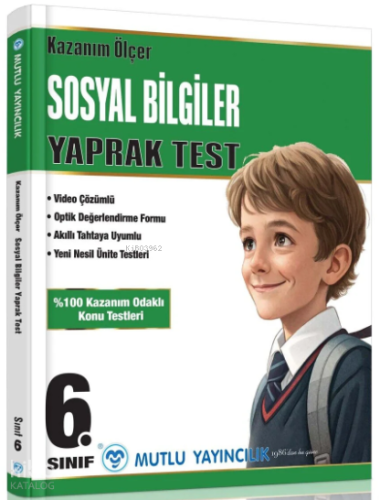 Mutlu Yayıncılık 6.Sınıf Kazanım Ölçer Yaprak Test Sosyal Bilgiler | K