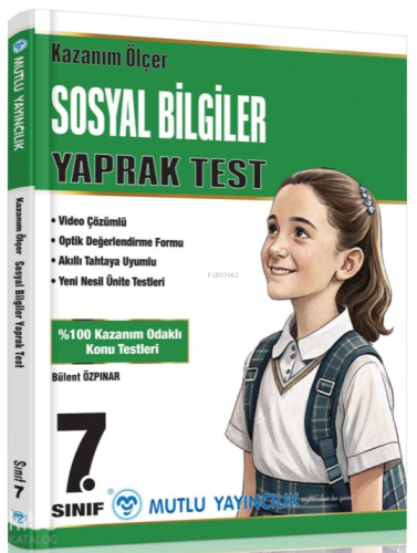 Mutlu Yayıncılık 7.Sınıf Kazanım Ölçer Yaprak Test Sosyal Bilgiler
