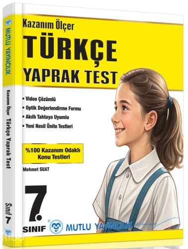 Mutlu Yayıncılık 7.Sınıf Kazanım Ölçer Yaprak Test Türkçe