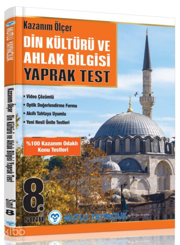 Mutlu Yayıncılık 8.Sınıf Kazanım Ölçer Yaprak Test Din Kültürü Ve Ahla