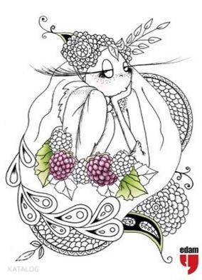 Muzi Tablo Boyama Serisi 3 Meyve Bahçesi | Müzeyyen Yılmaz | Edam (Eği