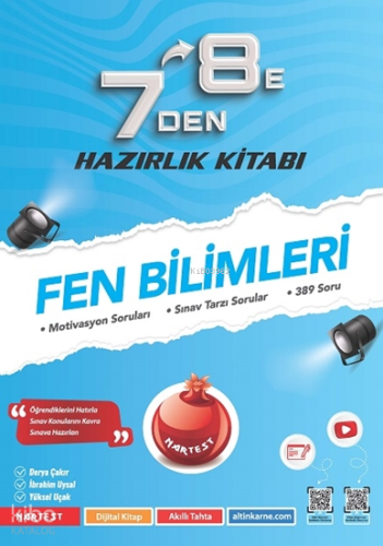 Nartest 7'den 8'e Fen Bilimleri Hazırlık Kitabı | Kolektif | Nartest Y