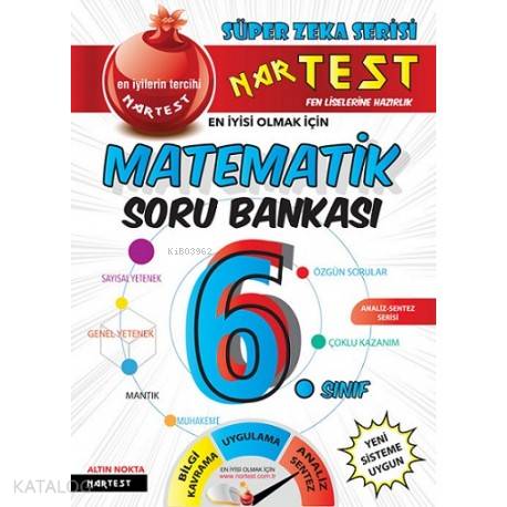 Nartest Yayınları 6. Sınıf Süper Zeka Matematik Soru Bankası Nartest