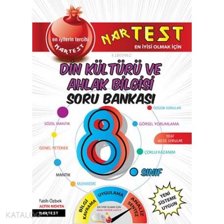 Nartest Yayınları 8. Sınıf LGS Süper Zeka Din Kültürü ve Ahlak Bilgisi Soru Bankası Nartest