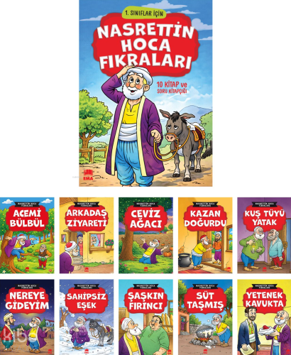 Nasrettin Hoca Fıkraları (10 Kitap+Soru Kitapçığı)