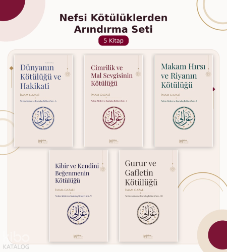 Nefsi Kötülüklerden Arındırma Seti (5 Kitap) | İmam Gazali | Miras Yay