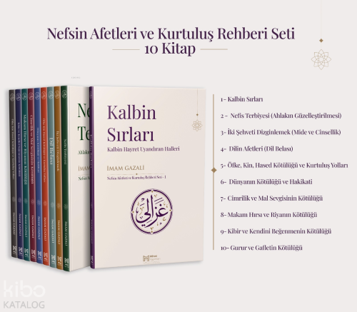 Nefsin Afetleri ve Kurtuluş Rehberi Seti (10 Kitap) | İmam-ı Gazali | 