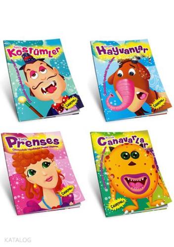 Neşeli Yüzler (Çıkartmalı 4 kitap)