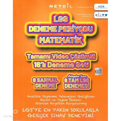 Netbil 8. Sınıf LGS Matematik Periyot 16 li Deneme Seti