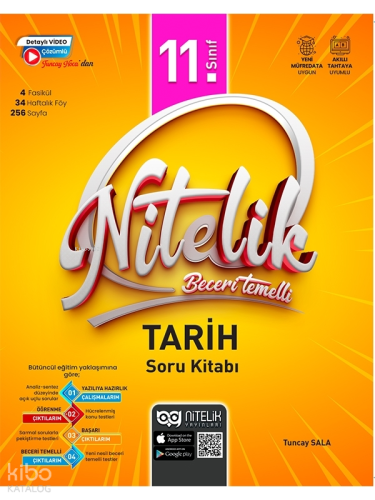 Nitelik 11. Sınıf Tarih Soru Kitabı Beceri Temelli