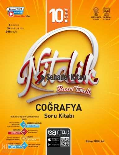 Nitelik Yayınları 10. Sınıf Beceri Temelli Coğrafya Soru Kitabı