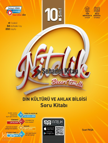 Nitelik Yayınları 10. Sınıf Beceri Temelli Din Kültürü Ve Ahlak Bilgisi Soru Kitabı