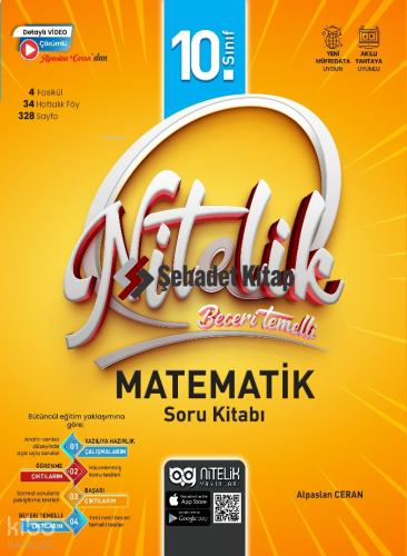 Nitelik Yayınları 10. Sınıf Beceri Temelli Matematik Soru Kitabı