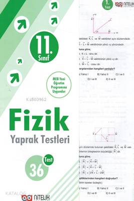 Nitelik Yayınları 11. Sınıf Fizik Yaprak Testleri