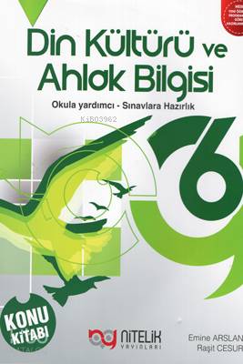 Nitelik Yayınları 6.Sınıf Din Kültürü ve Ahlak Bilgisi Konu Kitabı