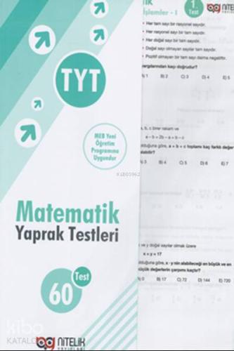 Nitelik Yayınları TYT Matematik Yaprak Testleri