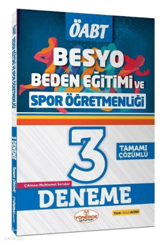 ÖABT BESYO Beden Eğitimi ve Spor Öğretmenliği 3 Deneme Çözümlü
