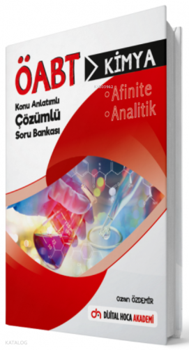 ÖABT Kimya Öğretmenliği Afinite Analitik Çözümlü Soru Bankası Dijital Hoca Akademi