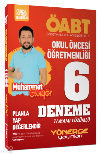 ÖABT Okul Öncesi Öğretmenliği 6 Deneme Çözümlü | Muhammet Güngör | Yön