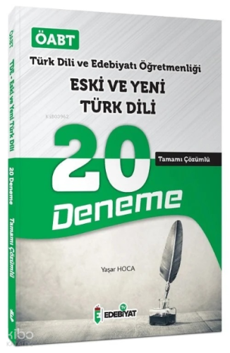 ÖABT Türk Dili Edebiyatı Eski ve Yeni Türk Dili 20 Deneme Çözümlü
