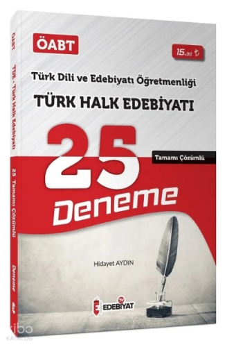 ÖABT Türk Dili Edebiyatı Türk Halk Edebiyatı 25 Deneme Çözümlü