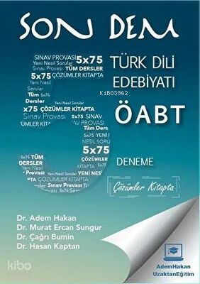 ÖABT Türk Dili ve Edebiyatı Son Dem 5 Deneme Çözümlü