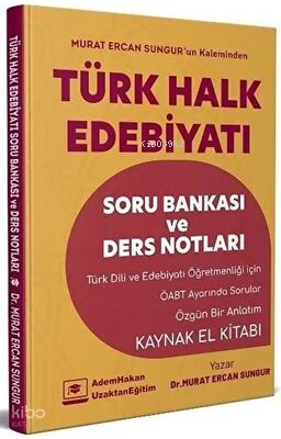 ÖABT Türk Dili ve Edebiyatı Türk Halk Edebiyatı Soru Bankası ve Ders Notları