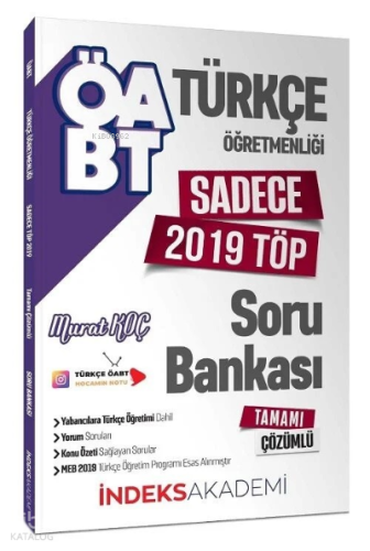 ÖABT Türkçe Öğretmenliği Sadece 2019 TÖP Soru Bankası Çözümlü | Murat 