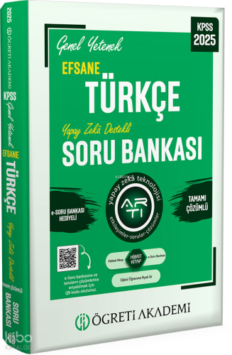 Öğreti Akademi 2025 KPSS Türkçe Genel Yetenek Efsane Tamamı Çözümlü So