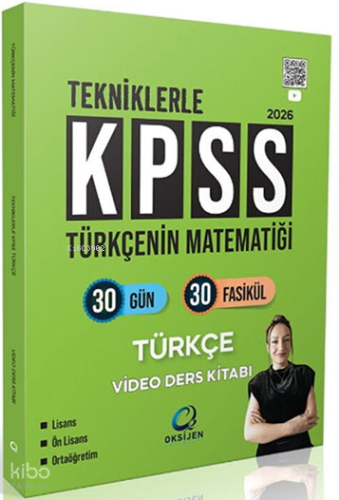 Oksijen Yayınları 2026 KPSS Türkçenin Matematiği Türkçe Video Ders Kit