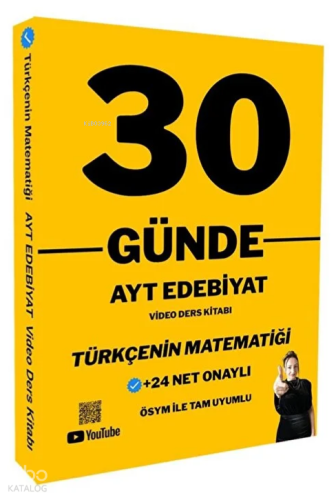 Oksijen Yayınları Türkçenin Matematiği AYT Edebiyat 30 Günde Video Der