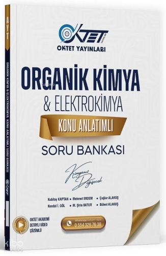 Oktet Yayınları AYT Organik Kimya, Elektrokimya Konu Anlatımlı Soru Bankası Çözümlü