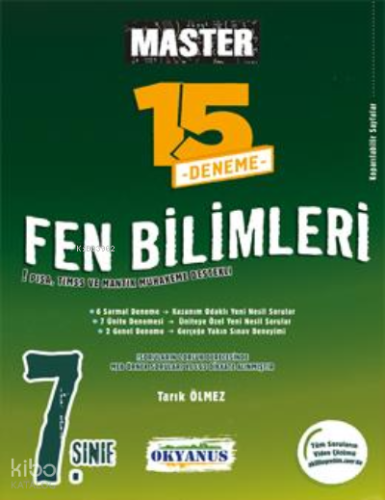 Okyanus 7. Sınıf Master 15 Fen Bilimleri Denemesi | Kolektif | Okyanus