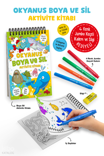 Okyanus – Boya ve Sil Aktivite Kitabı | | Bigkids Yayınları
