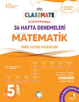 Okyanus Yayınları 5. Sınıf Classmate 36 Hafta Denemeleri Matematik