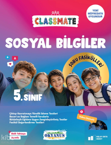 Okyanus Yayınları 5. Sınıf Classmate Sosyal Bilgiler Soru Fasikülleri 