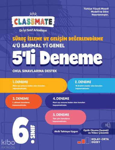 Okyanus Yayınları 6. Sınıf Classmate Süreç İzleme Ve Gelişim Değerlend