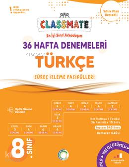 Okyanus Yayınları 8. Sınıf Classmate 36 Hafta Denemeleri Türkçe
