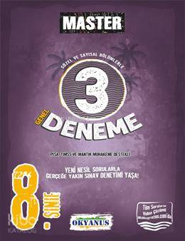 Okyanus Yayınları 8. Sınıf LGS Master 3 Genel Deneme Okyanus