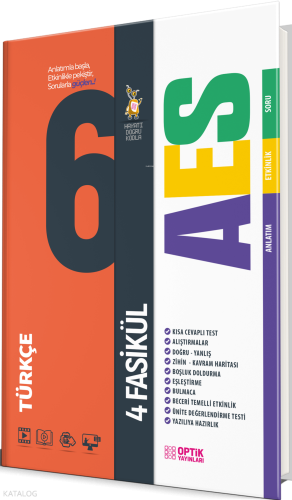 Optik Yayınları 6. Sınıf Türkçe AES Etkinlikli Soru Bankası | Kolektif