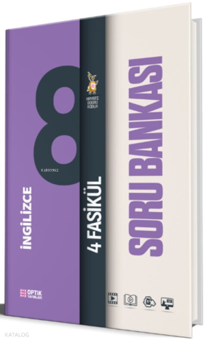 Optik Yayınları 8. Sınıf İngilizce Soru Bankası Fasikülleri