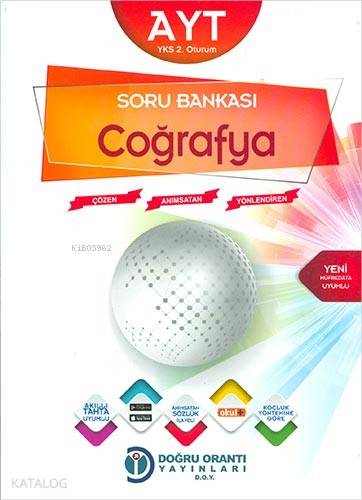 Orantı Yayınları AYT Coğrafya Soru Bankası Doğru Orantı