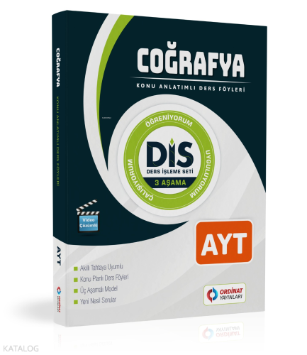 Ordinat Yayınları AYT Coğrafya Konu Anlatımlı Ders Föyleri ( Dis Serisi )