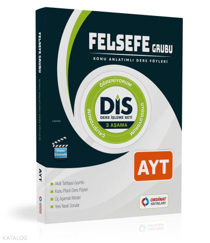 Ordinat Yayınları AYT Felsefe Konu Anlatımlı Ders Föyleri ( Dis Serisi )